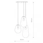 Подвесная люстра Nowodvorski Pear Transparent/Brass 7794 от ImperiumLoft
