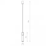 Подвесной светильник Nowodvorski Cylinder L Transparent/Black 7864 от ImperiumLoft