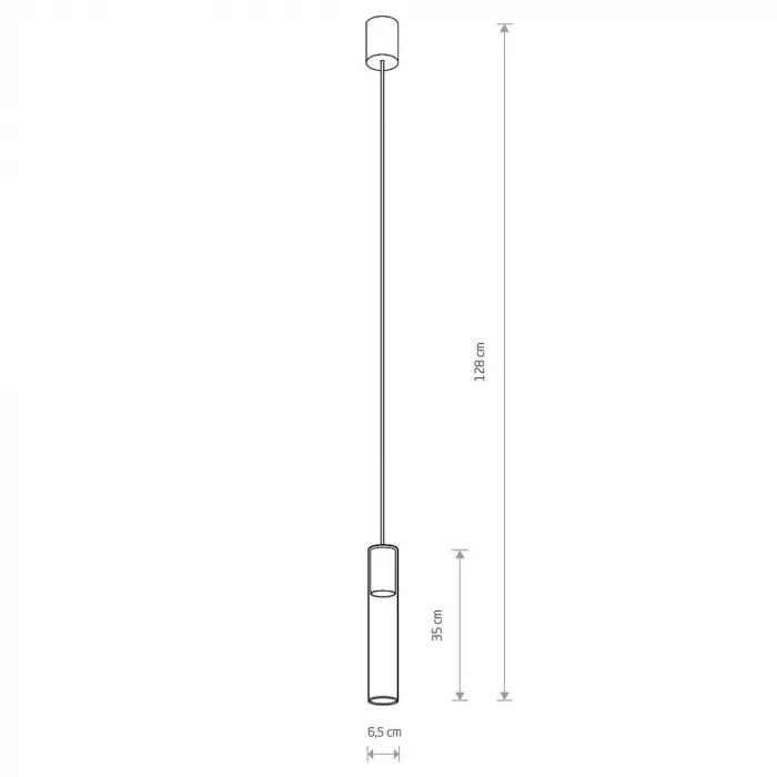 Подвесной светильник Nowodvorski Cylinder L Transparent/Black 7864 от ImperiumLoft