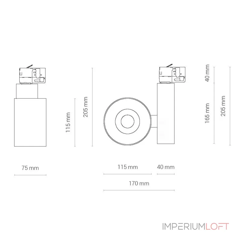 Трековый трехфазный светильник Nowodvorski Nea Led White 8753 от ImperiumLoft Трековый трехфазный светильник Nowodvorski Nea Led White 8753 от ImperiumLoft