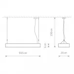 Подвесной светильник Nowodvorski Soft Led 90x20 Graphite 7532 от ImperiumLoft