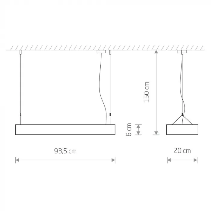Подвесной светильник Nowodvorski Soft Led 90x20 Graphite 7532 от ImperiumLoft