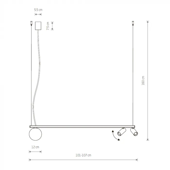 Подвесной светильник спот Nowodvorski Fourty Surface III Umbra Gray 11471 от ImperiumLoft