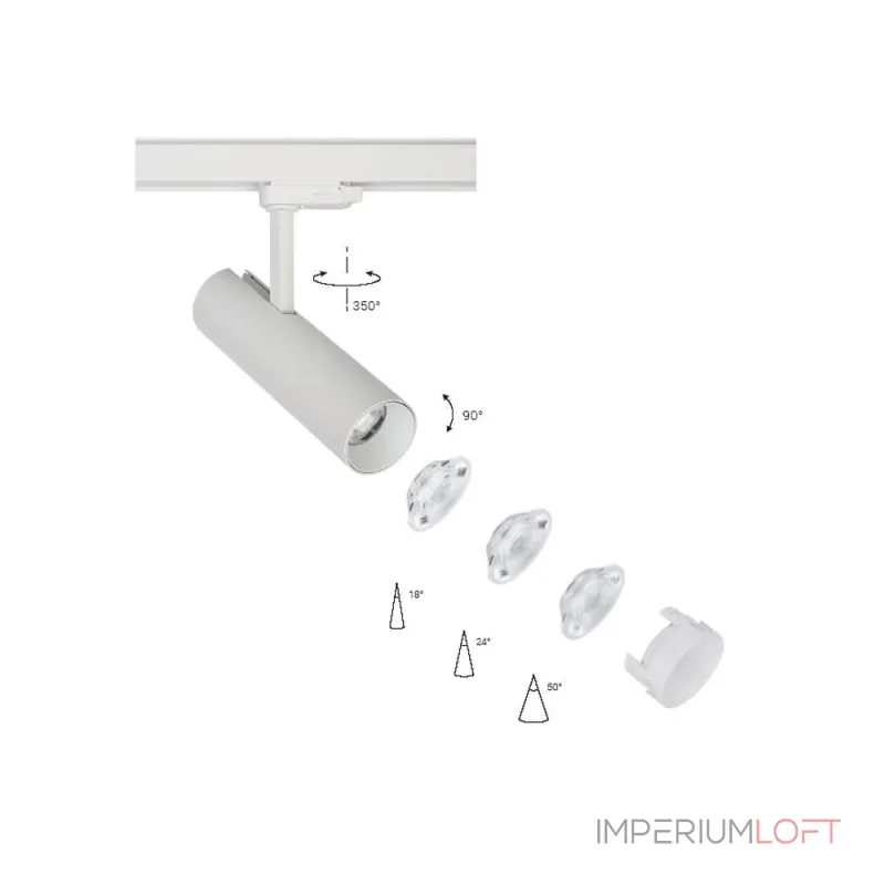 Трековый трехфазный светильник Nowodvorski Milo Led White 8766 от ImperiumLoft Трековый трехфазный светильник Nowodvorski Milo Led White 8766 от ImperiumLoft