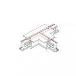 Коннектор для трехфазной трековой системы T-образный левый 1 Nowodvorski Ctls Power White 8247 от ImperiumLoft
