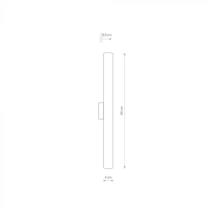 Настенный светильник Nowodvorski Ice Tube Led S Chrome 8118 от ImperiumLoft