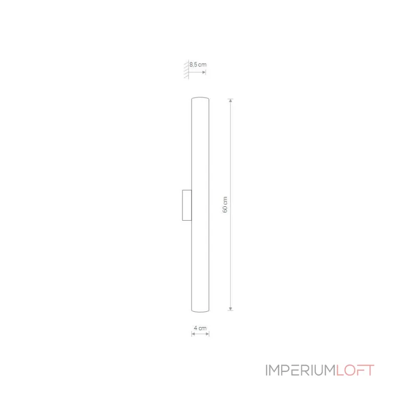 Настенный светильник Nowodvorski Ice Tube Led S Chrome 8118