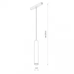 Трековый магнитный светильник Nowodvorski Lvm Roller White 11641