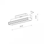 Трековый магнитный светильник Nowodvorski Focus Out Led Black 11313