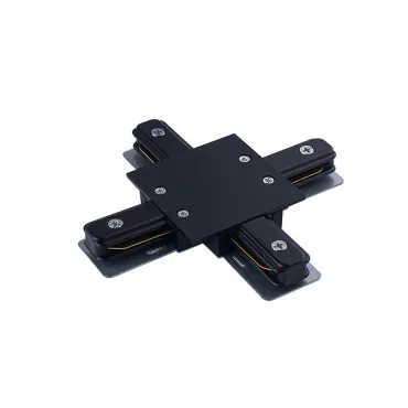 Коннектор для однофазной трековой системы X-образный Nowodvorski Profile Recessed Black 8837