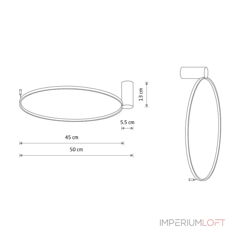 Настенно-потолочный светильник Nowodvorski Circolo Led S Black 10928