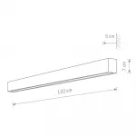 Настенный светильник Nowodvorski Straight Wall LED L Graphite 7560