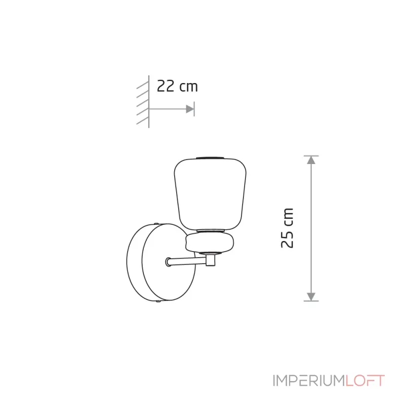 Бра Nowodvorski Ceramic Led Gray/Brown/White 11703