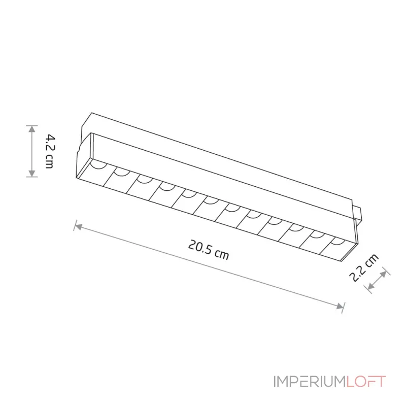Трековый магнитный светильник Nowodvorski Focus Led White 11632