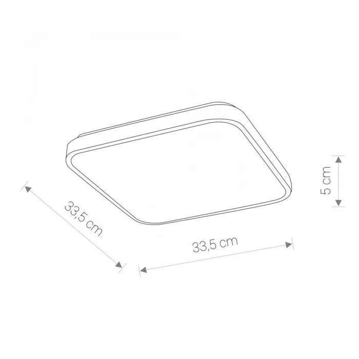Потолочный cветильник Nowodvorski Agnes Square Led Black 8108 от ImperiumLoft