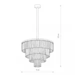 Люстра подвесная Nowodvorski Cristal L Black 7614 от ImperiumLoft