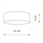 Потолочный cветильник Nowodvorski Lid Round Led Black 10415