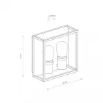 Уличный настенный светильник Nowodvorski Margot Graphite 10503 от ImperiumLoft