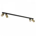 Накладной светильник спот Nowodvorski Mono Black/Brass 7784 от ImperiumLoft