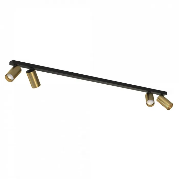 Накладной светильник спот Nowodvorski Mono Black/Brass 7784 от ImperiumLoft