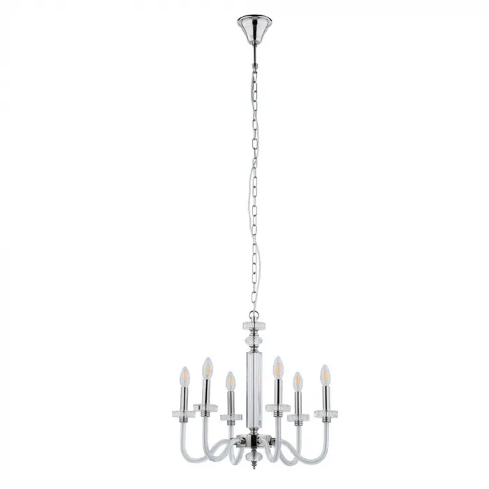 Люстра подвесная Nowodvorski Hampton White/Chrome 8154 от ImperiumLoft