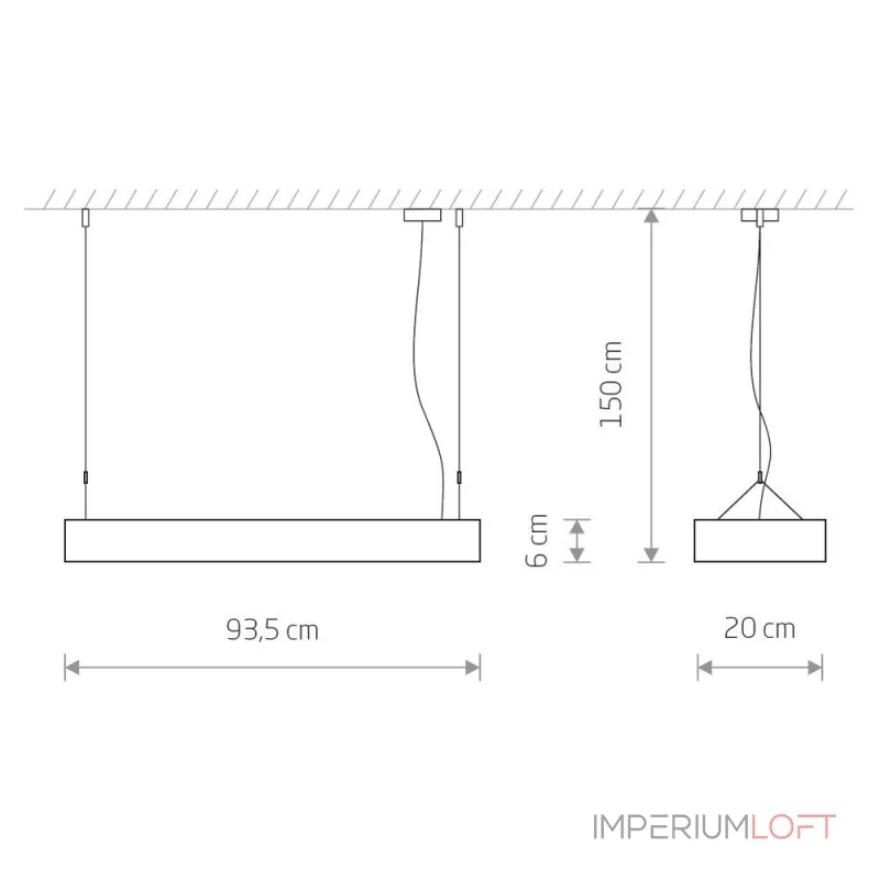 Подвесной светильник Nowodvorski Soft Led 90x20 White 7545