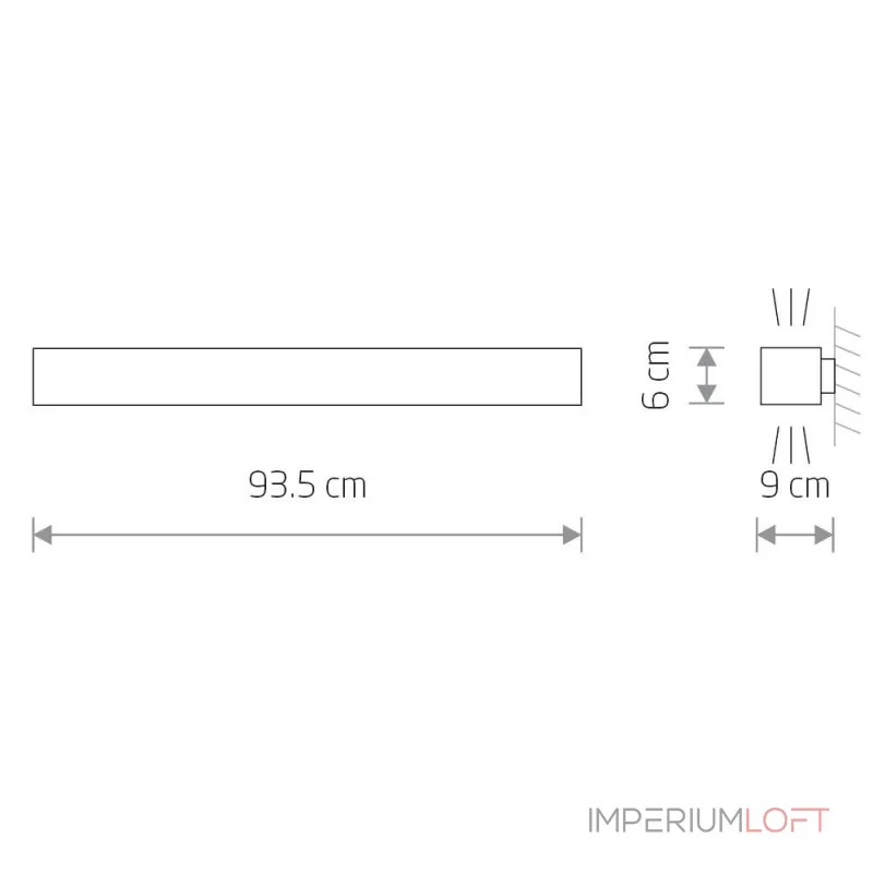 Настенный светильник Nowodvorski Soft Wall Led 90x6 Graphite 7534
