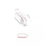 Заглушка с питанием для трехфазной трековой системы правая Nowodvorski Ctls Power White 8712 от ImperiumLoft