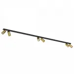 Накладной светильник спот Nowodvorski Mono Black/Brass 7785 от ImperiumLoft