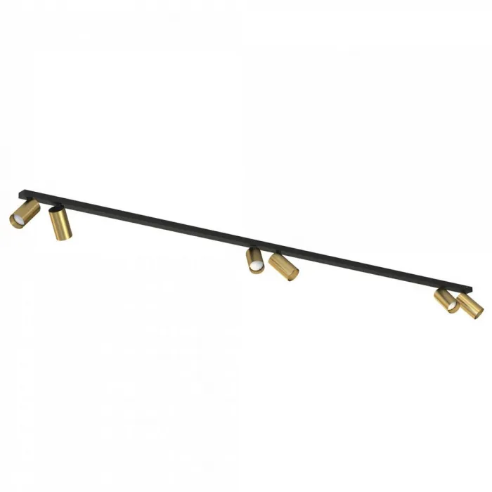 Накладной светильник спот Nowodvorski Mono Black/Brass 7785 от ImperiumLoft
