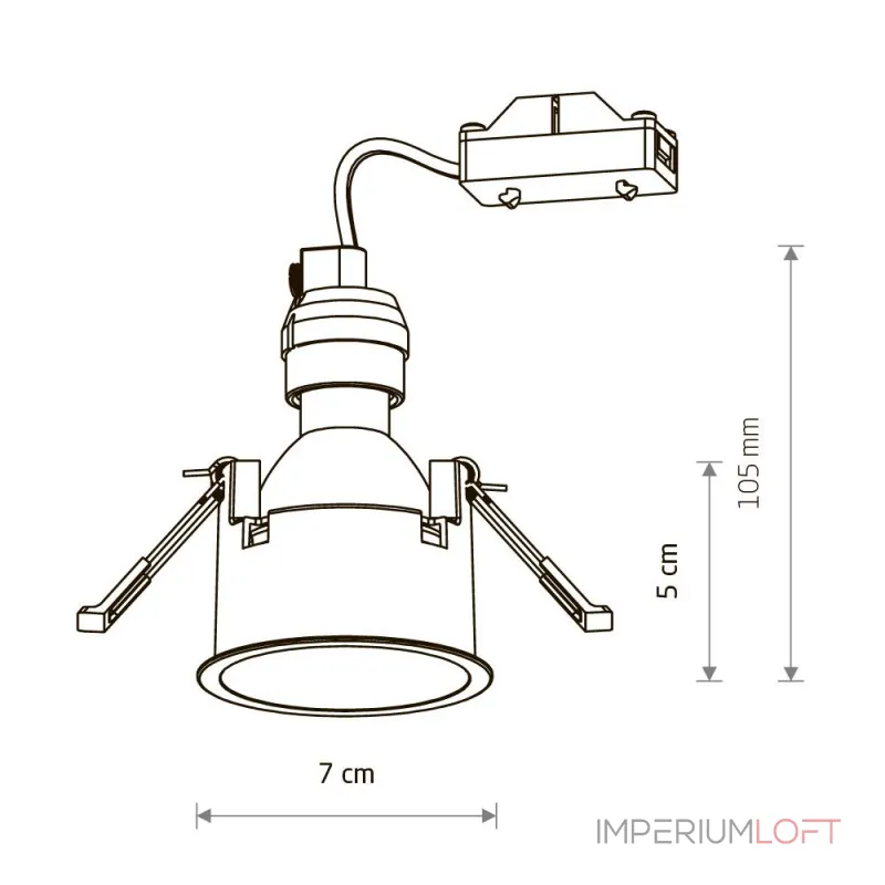 Встраиваемый светильник Nowodvorski Cup White 10788