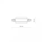 Коннектор прямой для трехфазной трековой системы Nowodvorski Ctls Power White 8686