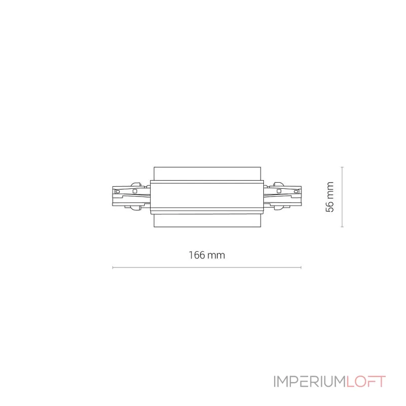 Коннектор прямой для трехфазной трековой системы Nowodvorski Ctls Power White 8686