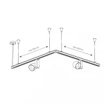 Подвесной комплект для трехфазной трековой системы Nowodvorski Ctls Suspension Black 8697 от ImperiumLoft