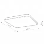 Потолочный cветильник Nowodvorski Agnes Square Led White 8133 от ImperiumLoft