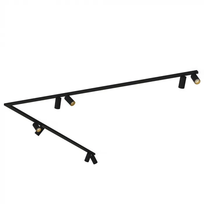 Накладной светильник спот Nowodvorski Mono Corner 2x200 Black/Gold 7702 от ImperiumLoft