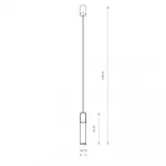 Подвесной светильник Nowodvorski Cylinder L Brass/Black 7867 от ImperiumLoft