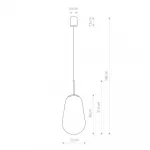 Подвесной светильник Nowodvorski Pear L Transparent/Black 7797