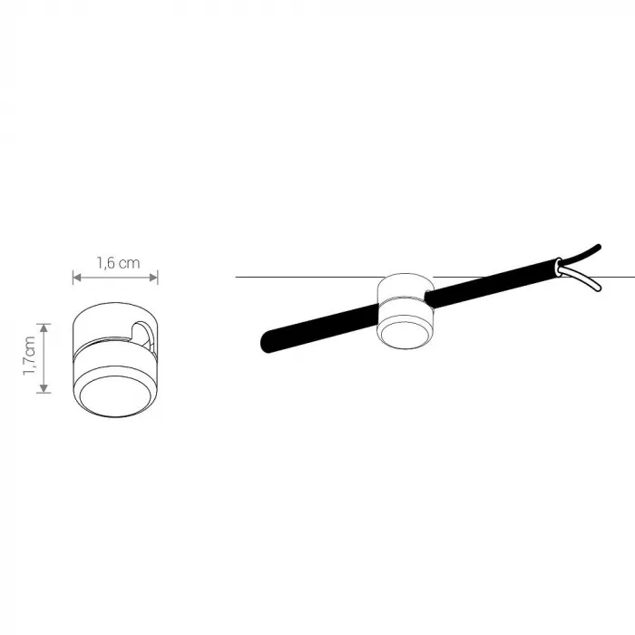 Крепление для светильника Nowodvorski Cameleon Mounting C Black 7320 от ImperiumLoft