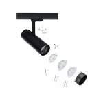 Трековый трехфазный светильник Nowodvorski Milo Led Black 8758 от ImperiumLoft