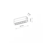Трековый магнитный светильник Nowodvorski Focus Swing Led Black 11310