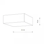 Потолочный cветильник Nowodvorski Lid Square Led White 10428