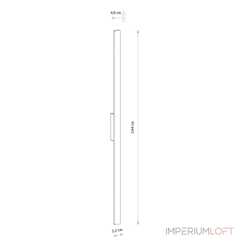 Уличный настенный светильник Nowodvorski Demi Led L Sand 11560 от ImperiumLoft