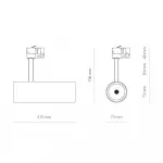 Трековый трехфазный светильник Nowodvorski Milo Led Black 8758 от ImperiumLoft