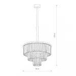 Люстра подвесная Nowodvorski Cristal M Black 7616 от ImperiumLoft