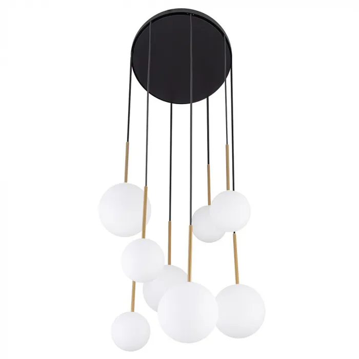 Люстра подвесная Nowodvorski Karo Black/Satine Gold 10934 от ImperiumLoft