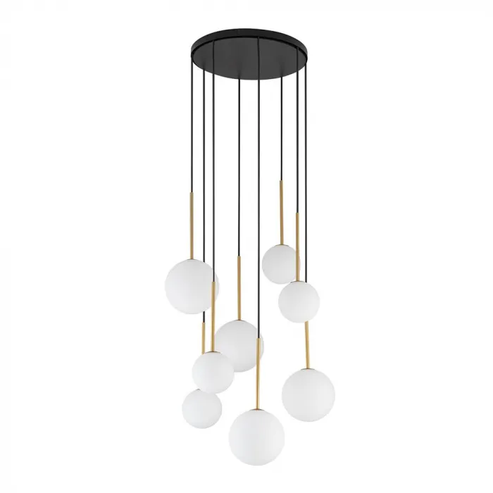 Люстра подвесная Nowodvorski Karo Black/Satine Gold 10934 от ImperiumLoft