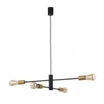 Подвесная люстра Nowodvorski Rotor Black/Gold 7935
