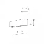 Настенный светильник Nowodvorski Straight Wall XS 7601 Black 7601 от ImperiumLoft