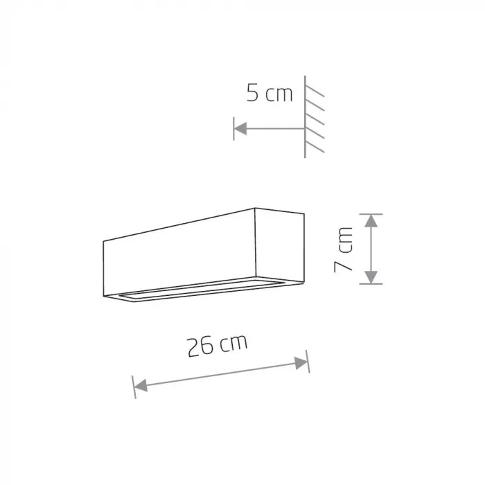 Настенный светильник Nowodvorski Straight Wall XS 7601 Black 7601 от ImperiumLoft